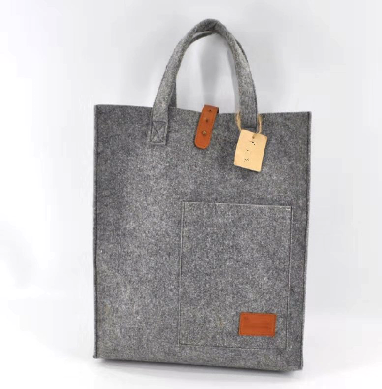 Shopping bag made from recycled polyster felt | Qise Eco Lifestyle Co ...